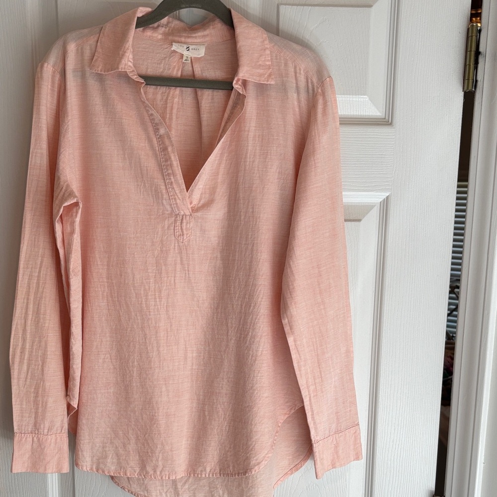 Lou & Grey Women's Long-Sleeve V-Neck Tunic Top